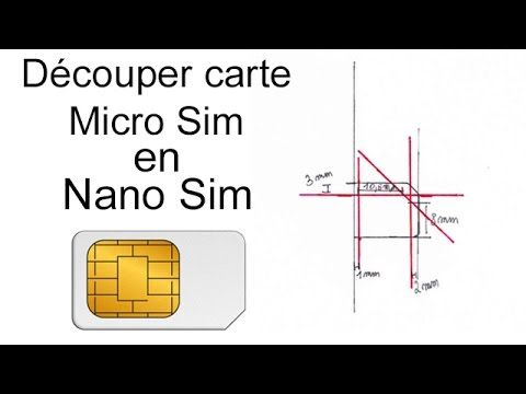 TUTO How to turn your SIM card into a micro SIM or nano SIM